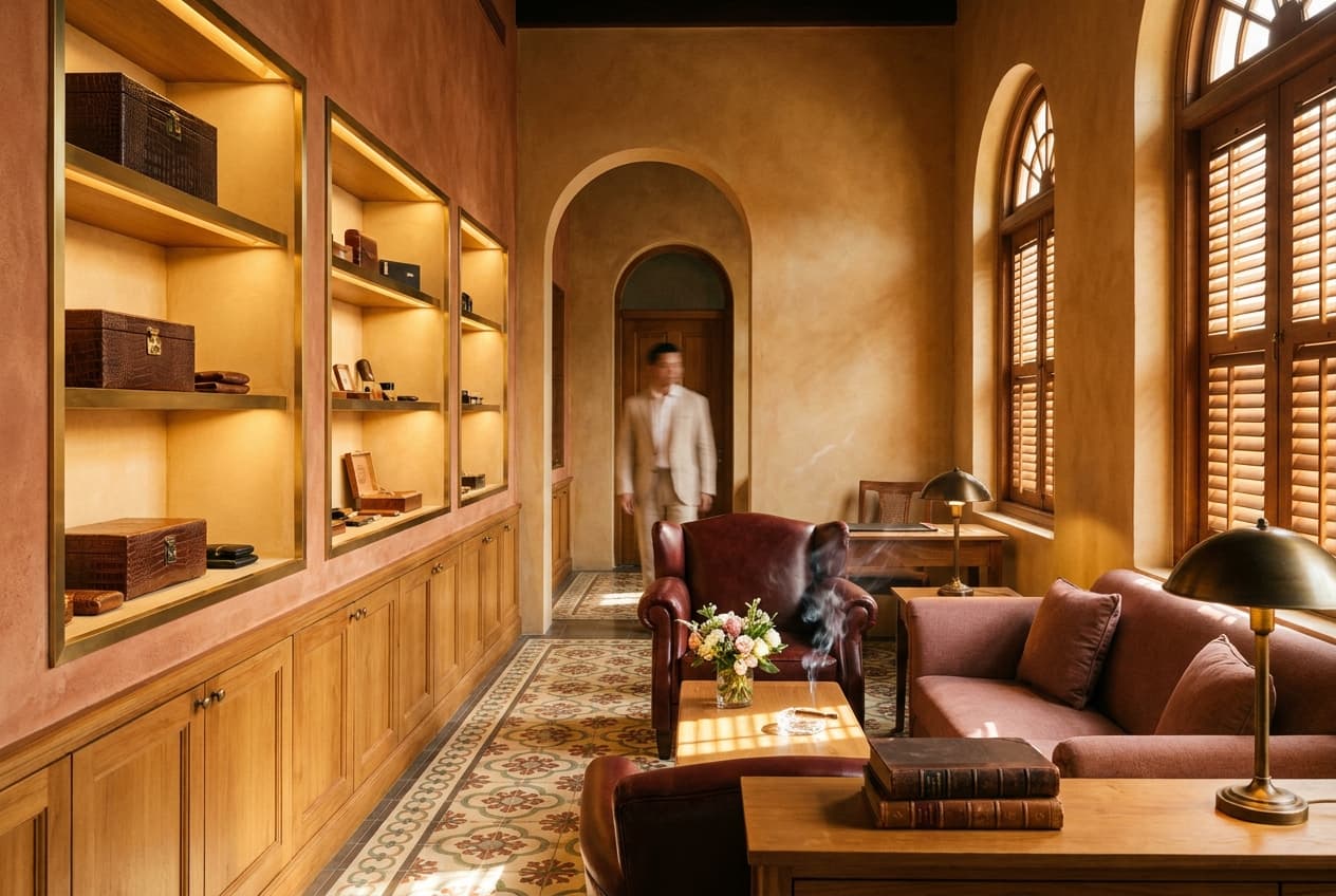 Inside Eterno — leather gallery