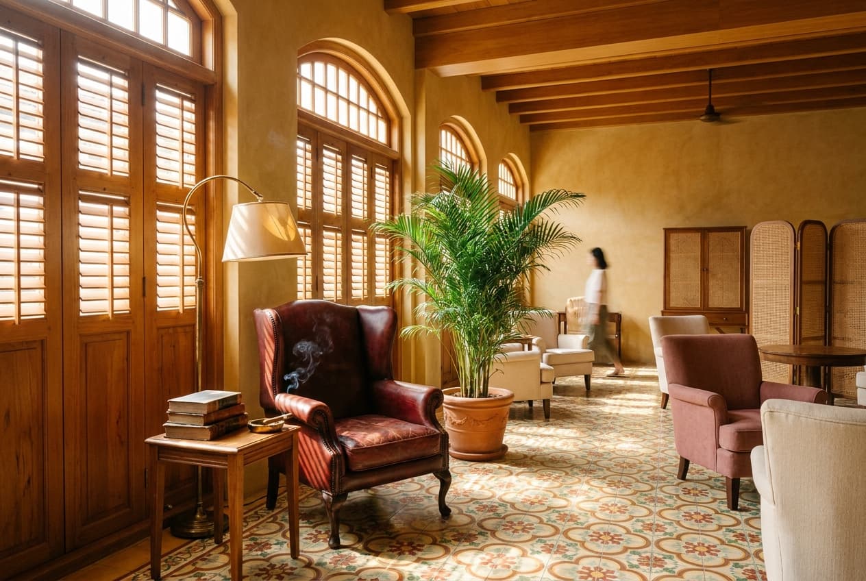 Inside Eterno — reading nook