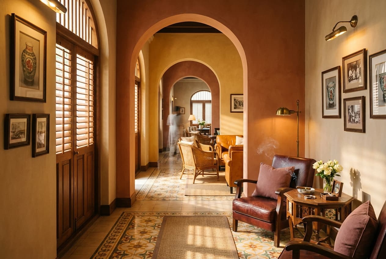 Inside Eterno — corridor